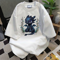 Cute Baby Dragon Shirt, Toothless Floral T-Shirt, Night Fury Graphic Tee, Chibi Dragon Comfort Colors Shirt, Cute Cartoon Movie Fan Gift