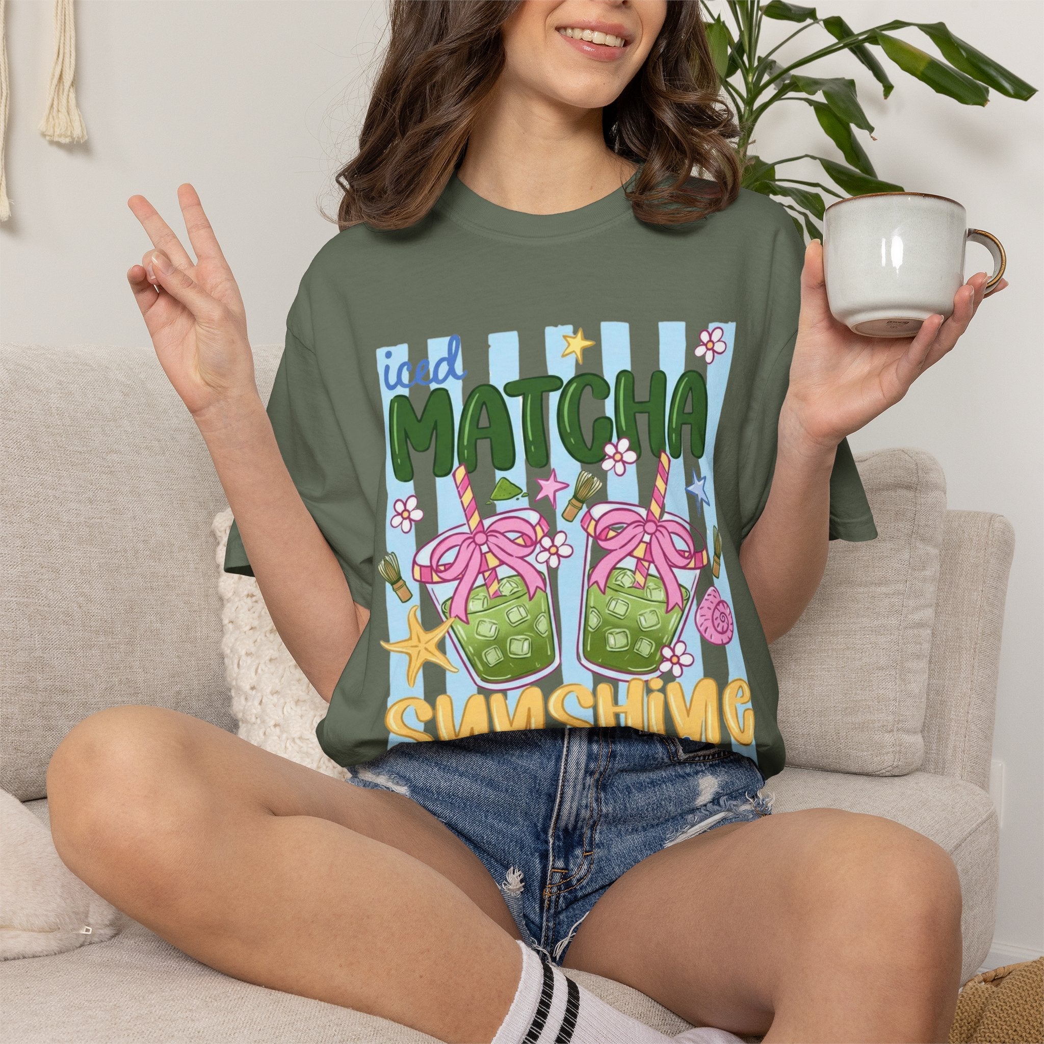 Iced Matcha, Sunshine All Day Every Day T-Shirt