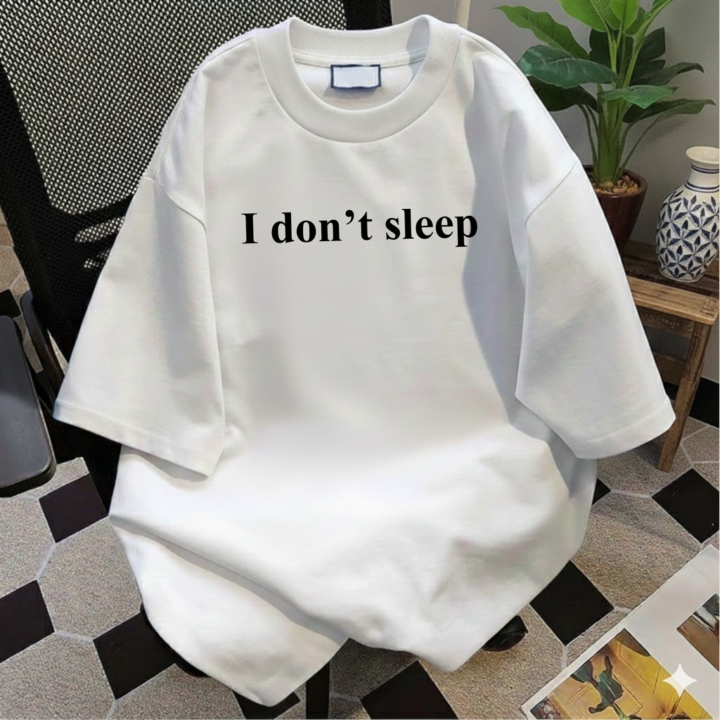 I Don't Sleep Night Owl T-Shirt — Insomnia Humor Coffee Lover Tee