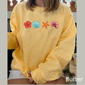 Cute Tropical Ocean Crewneck Sweatshirt, Aesthetic Beach Vibe Jumper, Cute Summer Vacation Gift Pullover