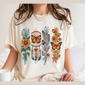 Butterfly & Wildflower T-Shirt — Boho Floral Nature Tee