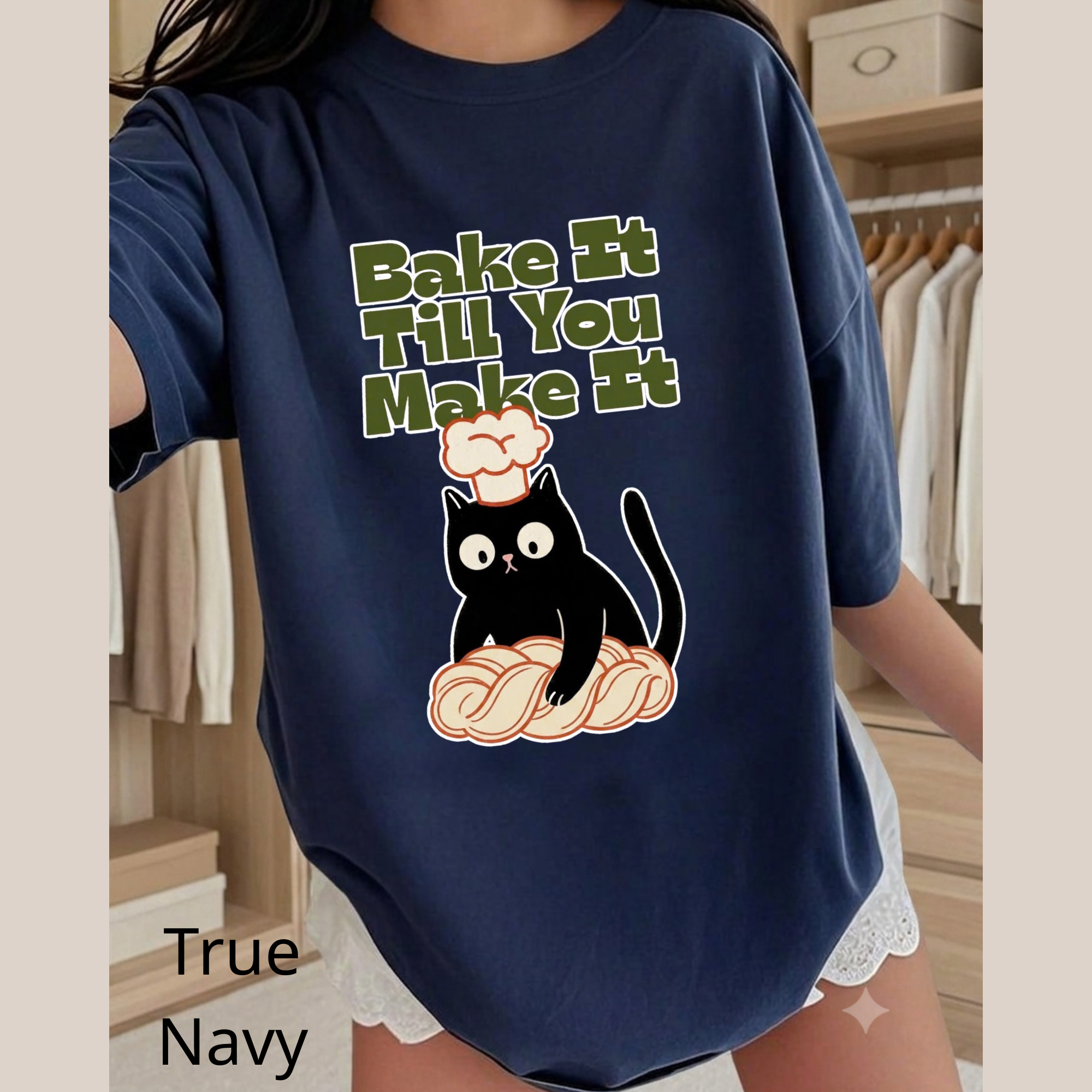 Bake It Till You Make It Cat T-Shirt, Cute Cat Shirt