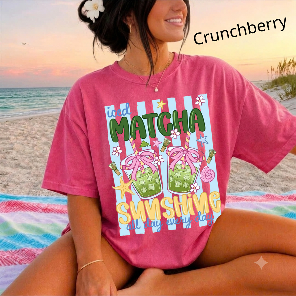 Iced Matcha, Sunshine All Day Every Day T-Shirt