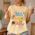 Sea Sand Sun T-Shirt — Beach Shells Graphic Tee