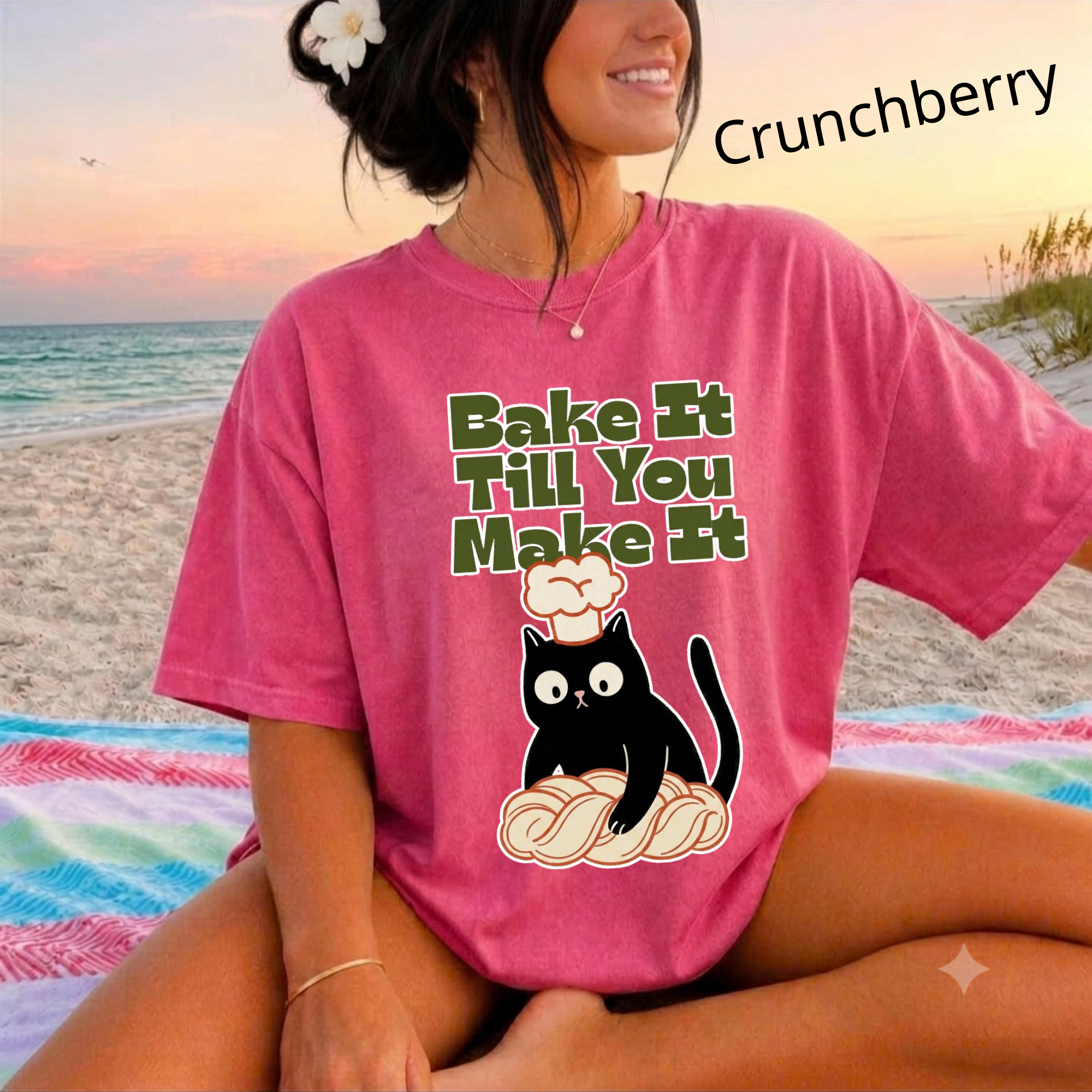 Bake It Till You Make It Cat T-Shirt, Cute Cat Shirt