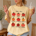 Tomato Mood Chart T-shirt | Kawaii Tomato Illustration, Food Pun Tee