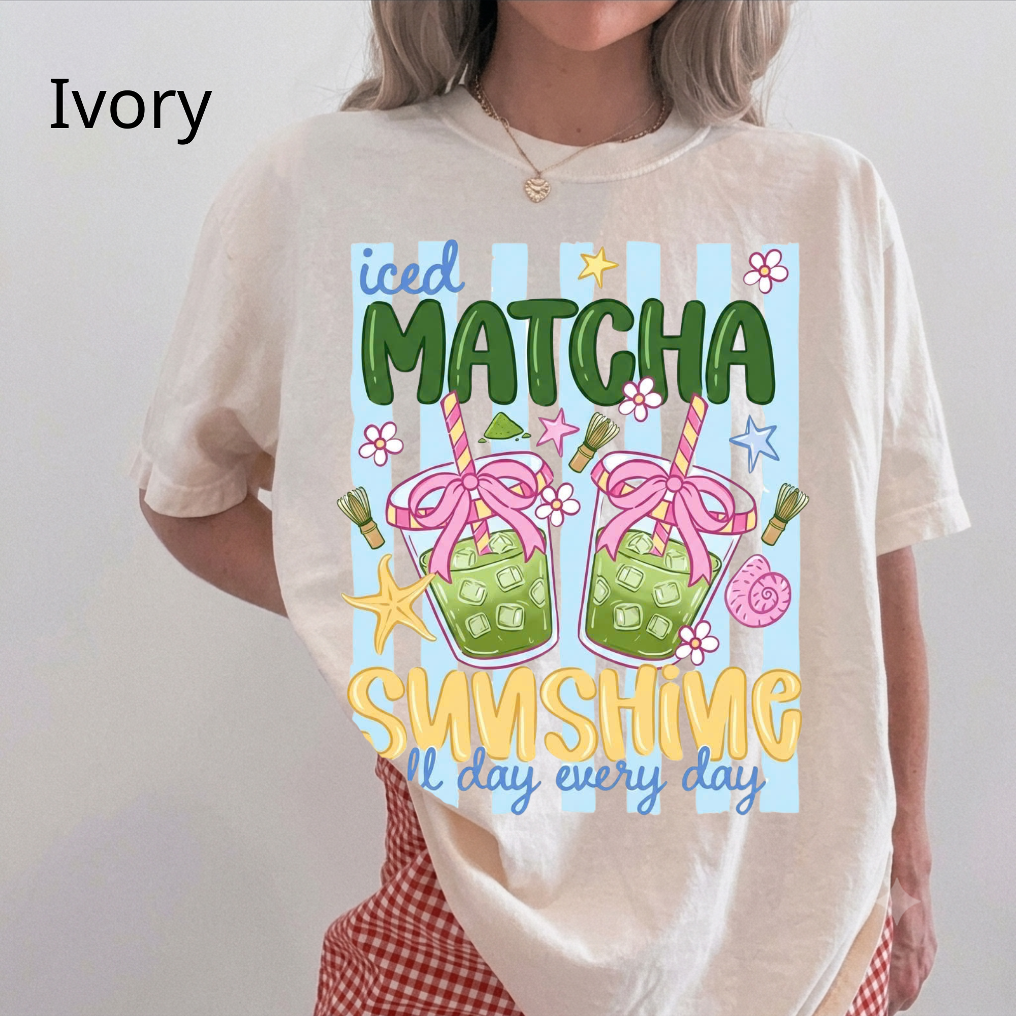 Iced Matcha, Sunshine All Day Every Day T-Shirt