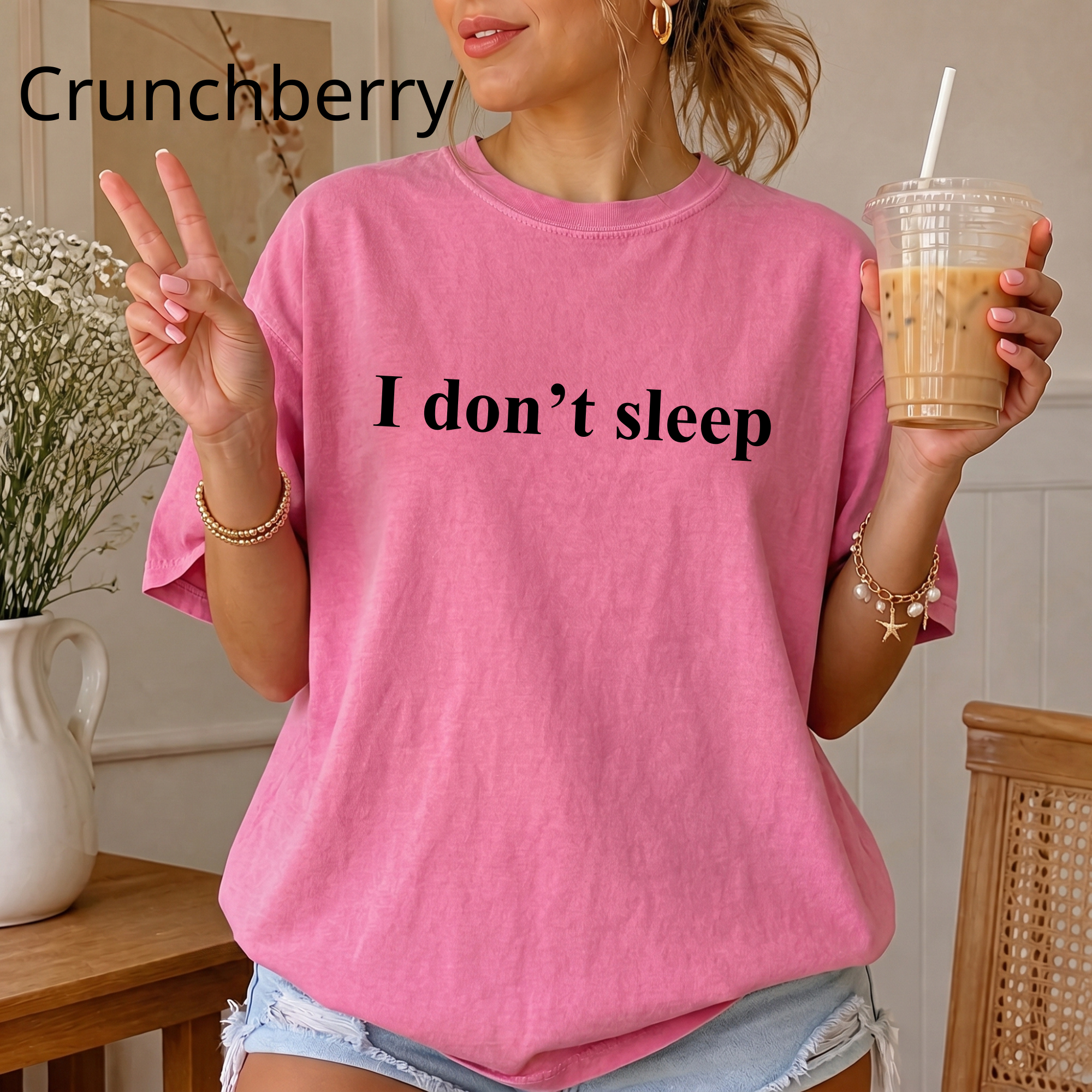 I Don't Sleep Night Owl T-Shirt — Insomnia Humor Coffee Lover Tee