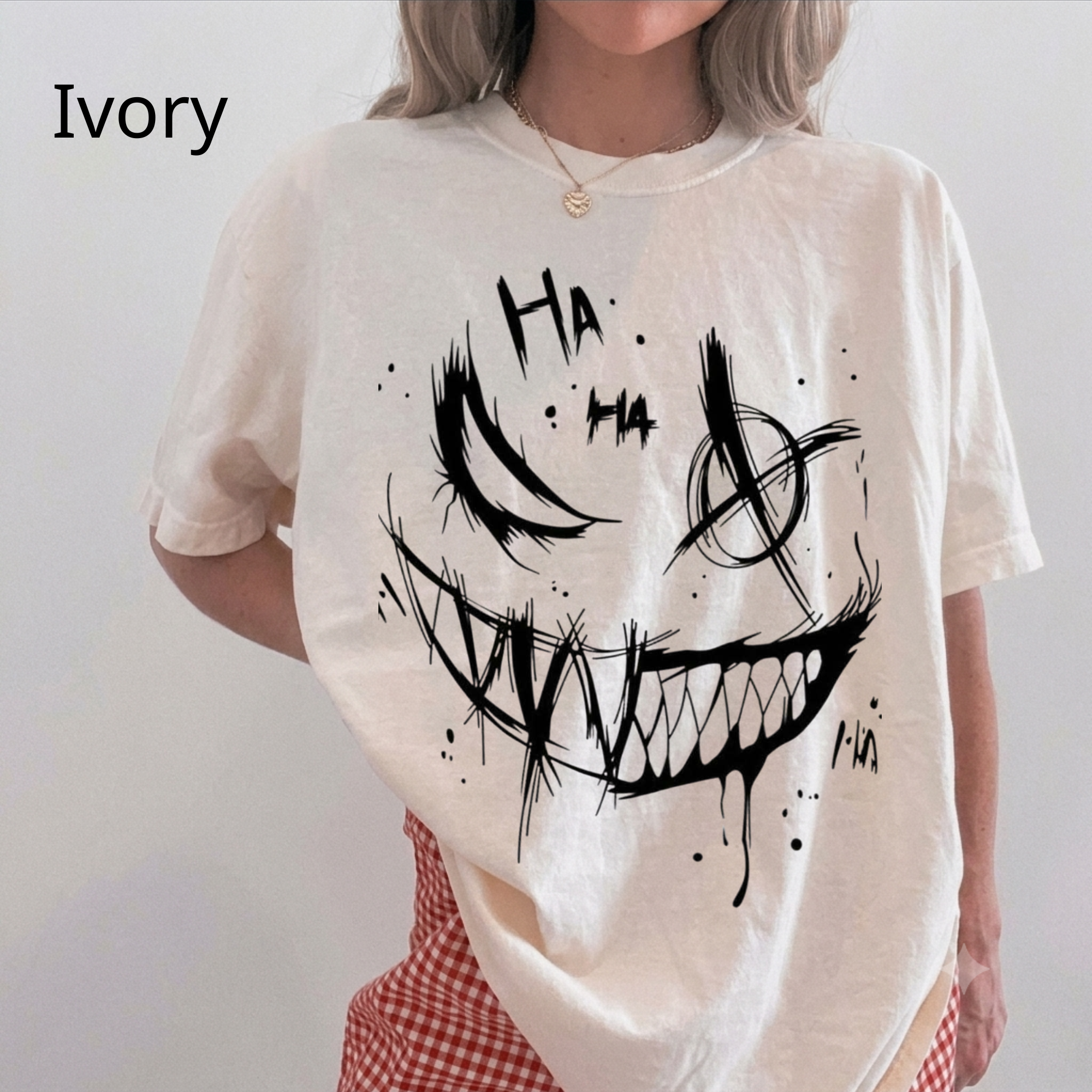 Gothic Smile Graphic T-Shirt, Artistic Graffiti Sketch Apparel, Edgy Dark Aesthetic Clothing, Comfort Colors Style Streetwear, Unique Gift for Him/Her