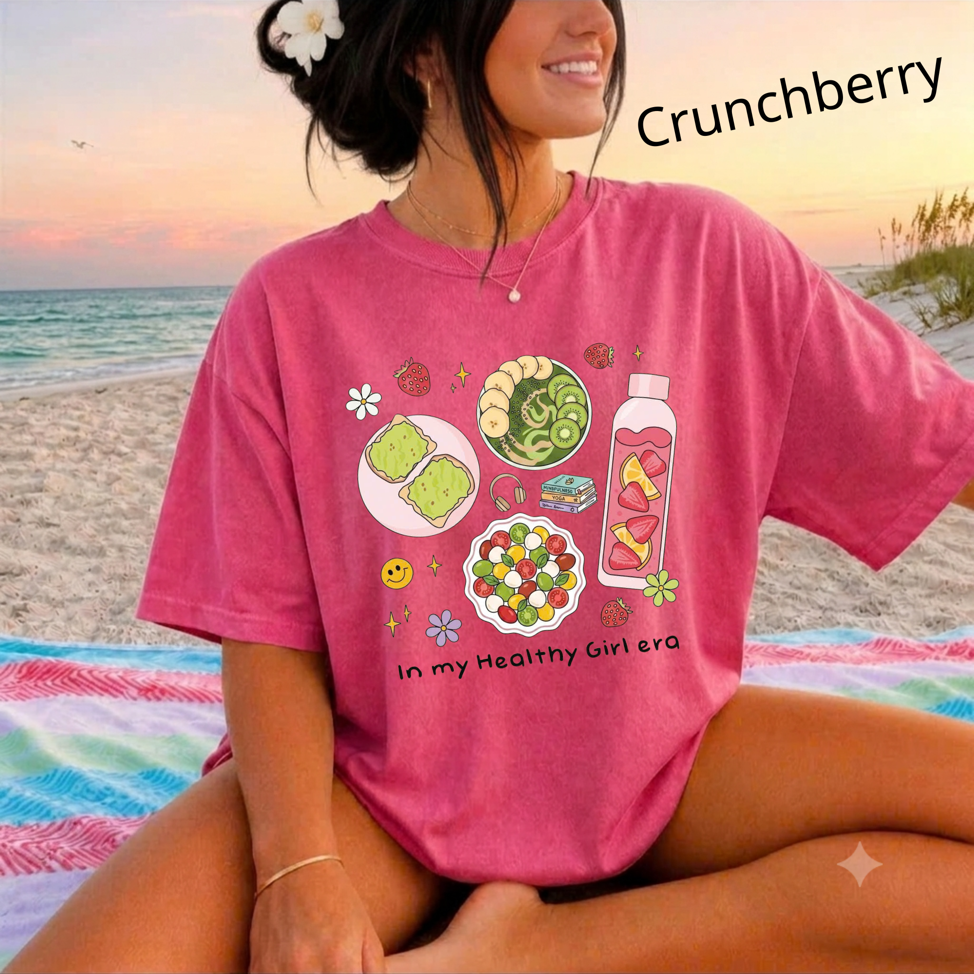 In My Healthy Girl Era T-Shirt, Wellness Lifestyle Tee, Fitness Motivation Gift