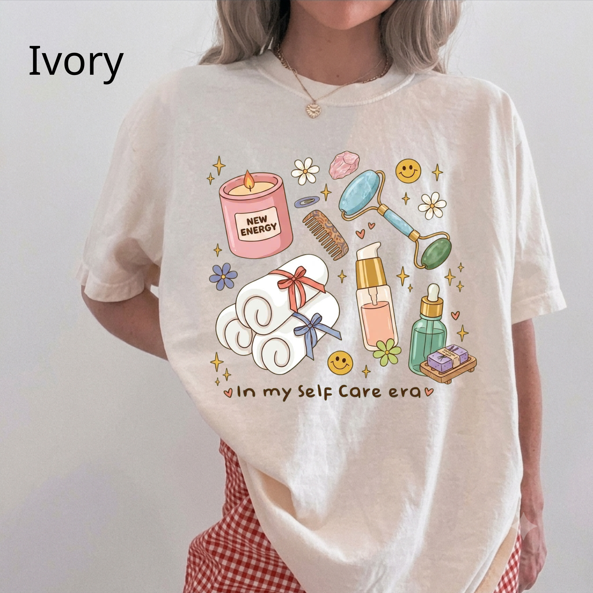 "In My Self Care Era" T-Shirt, Cute Spa Day Graphic Tee, Skincare Routine Shirt