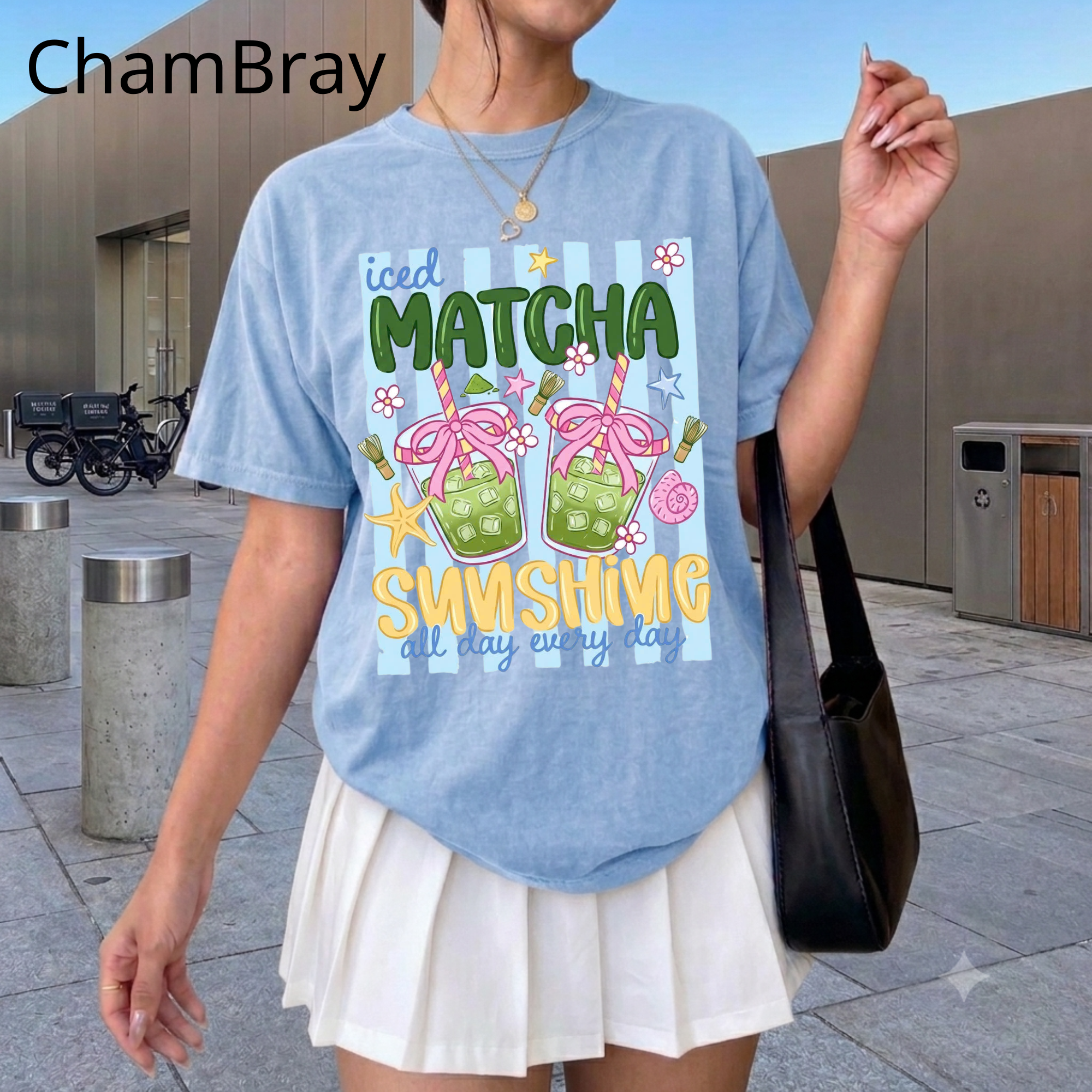 Iced Matcha, Sunshine All Day Every Day T-Shirt