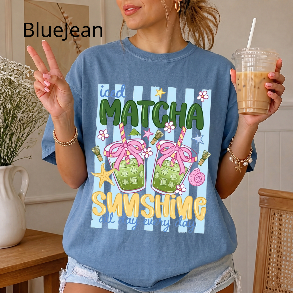 Iced Matcha, Sunshine All Day Every Day T-Shirt