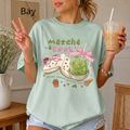 Bookworm Tee, Comfort Colors Reading Shirt, Cute Matcha Cup Shirt, Cozy Book Lover Gift