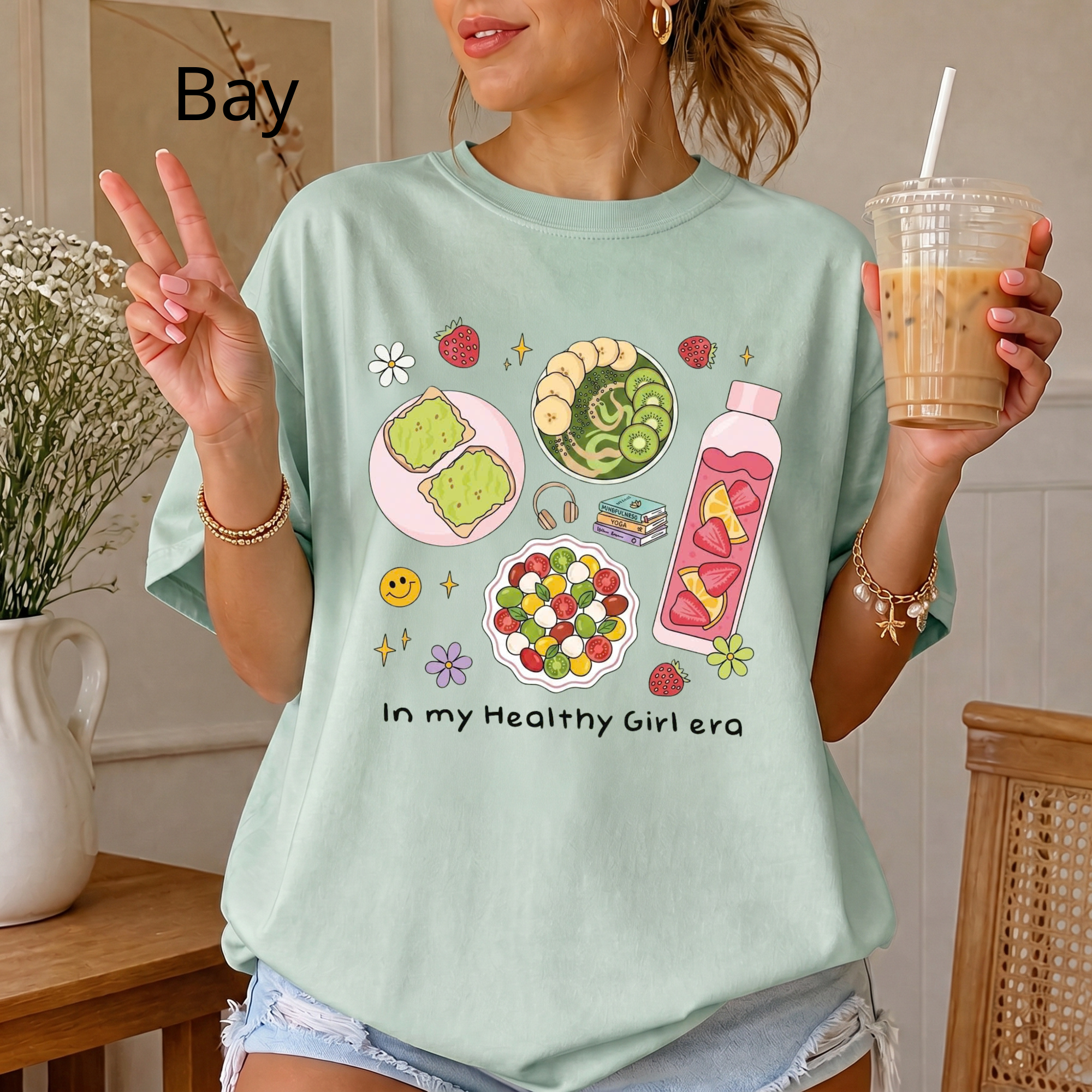 In My Healthy Girl Era T-Shirt, Wellness Lifestyle Tee, Fitness Motivation Gift