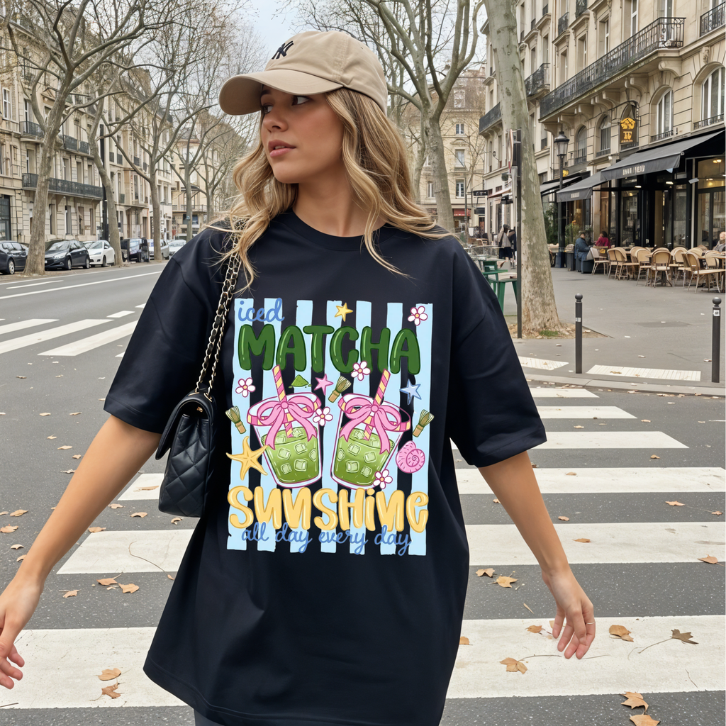 Iced Matcha, Sunshine All Day Every Day T-Shirt