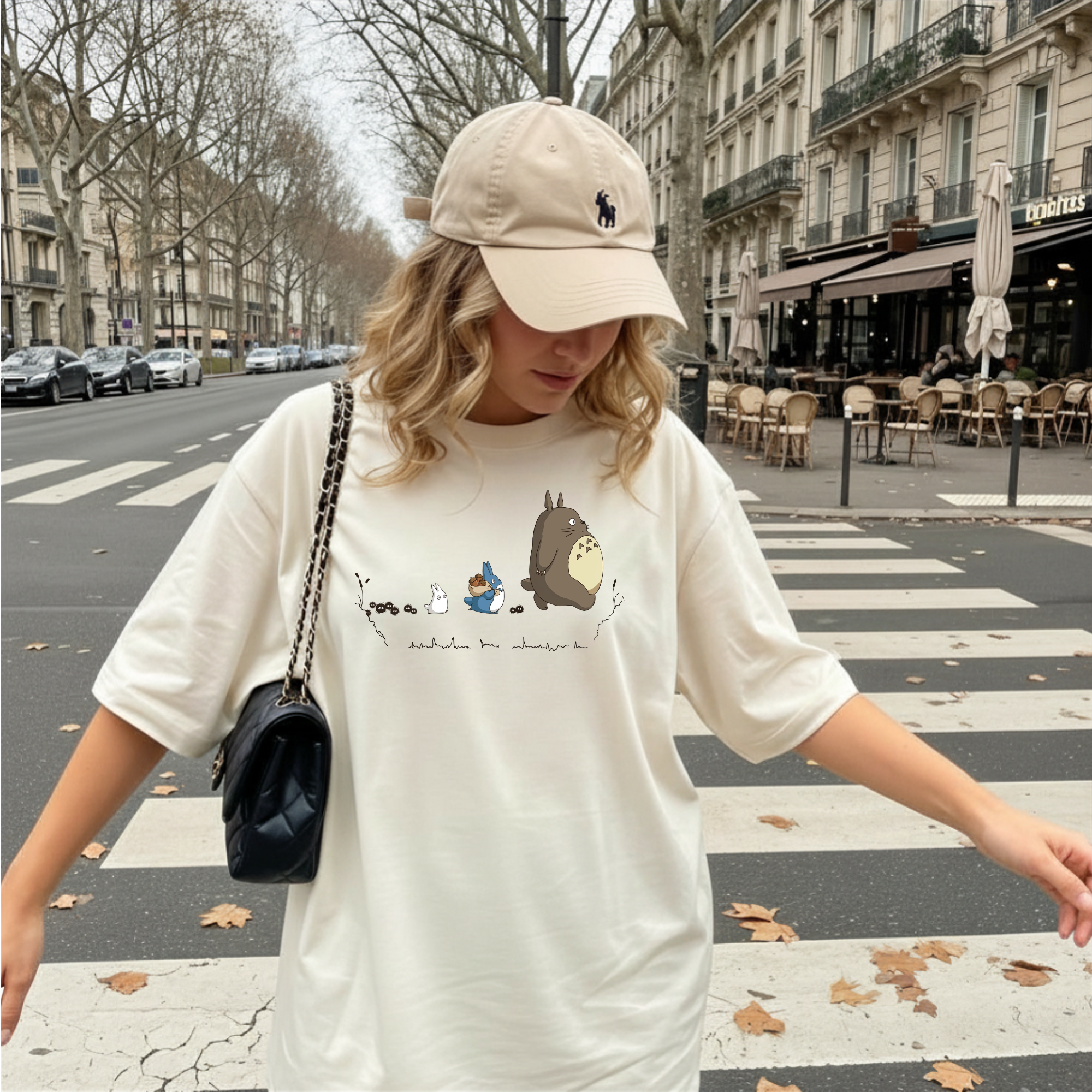 Comfort Colors® Totoro and Friends Anime T-Shirt, Studio Ghibli Graphic Tee, Vintage Casual Japanese Animation Shirt