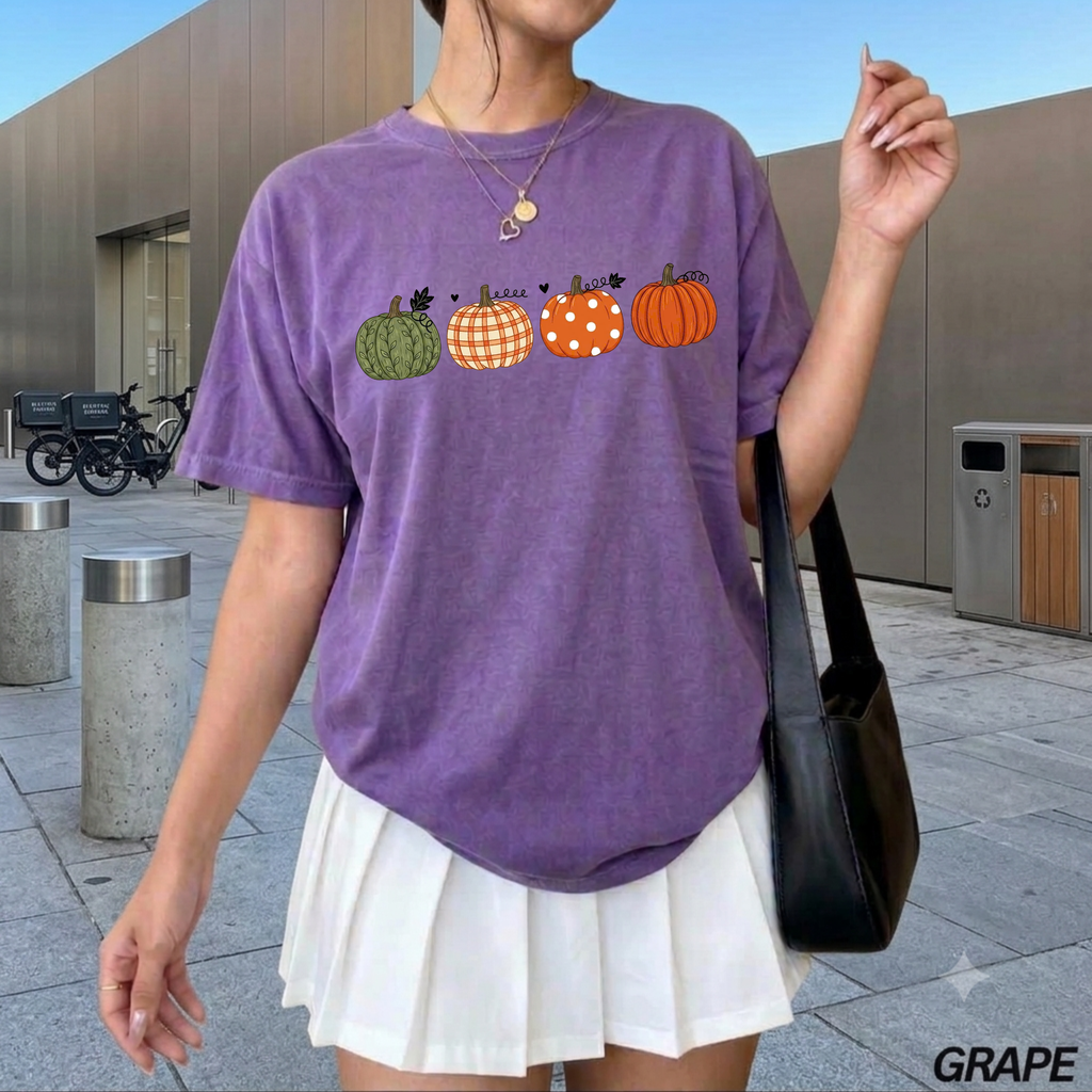 Fall Pumpkin Patch T-Shirt, Cute Autumn Graphic Tee, Pumpkin Season Shirt, Farmhouse Fall Vibes Tee, Thanksgiving Shirt