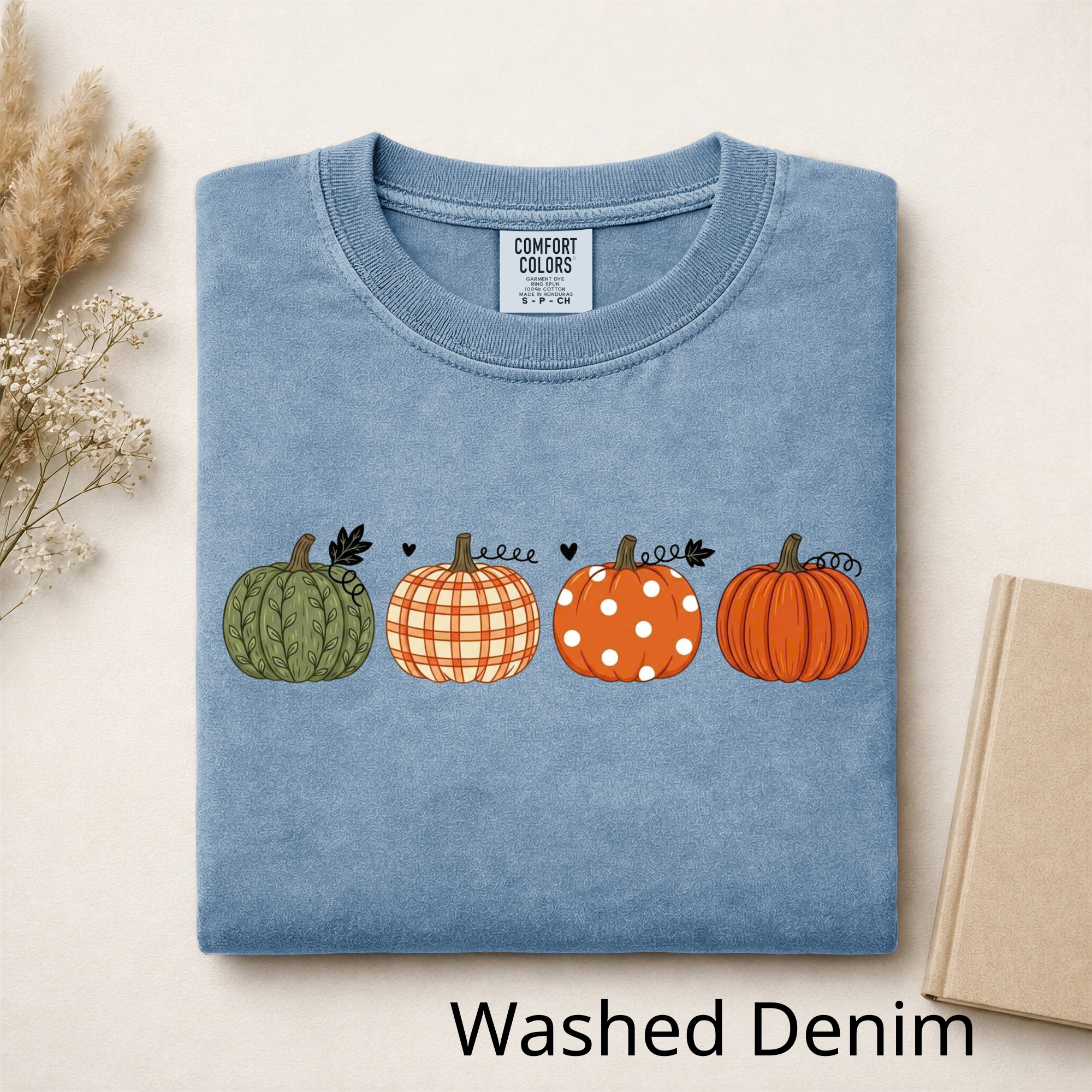 Fall Pumpkin Patch T-Shirt, Cute Autumn Graphic Tee, Pumpkin Season Shirt, Farmhouse Fall Vibes Tee, Thanksgiving Shirt