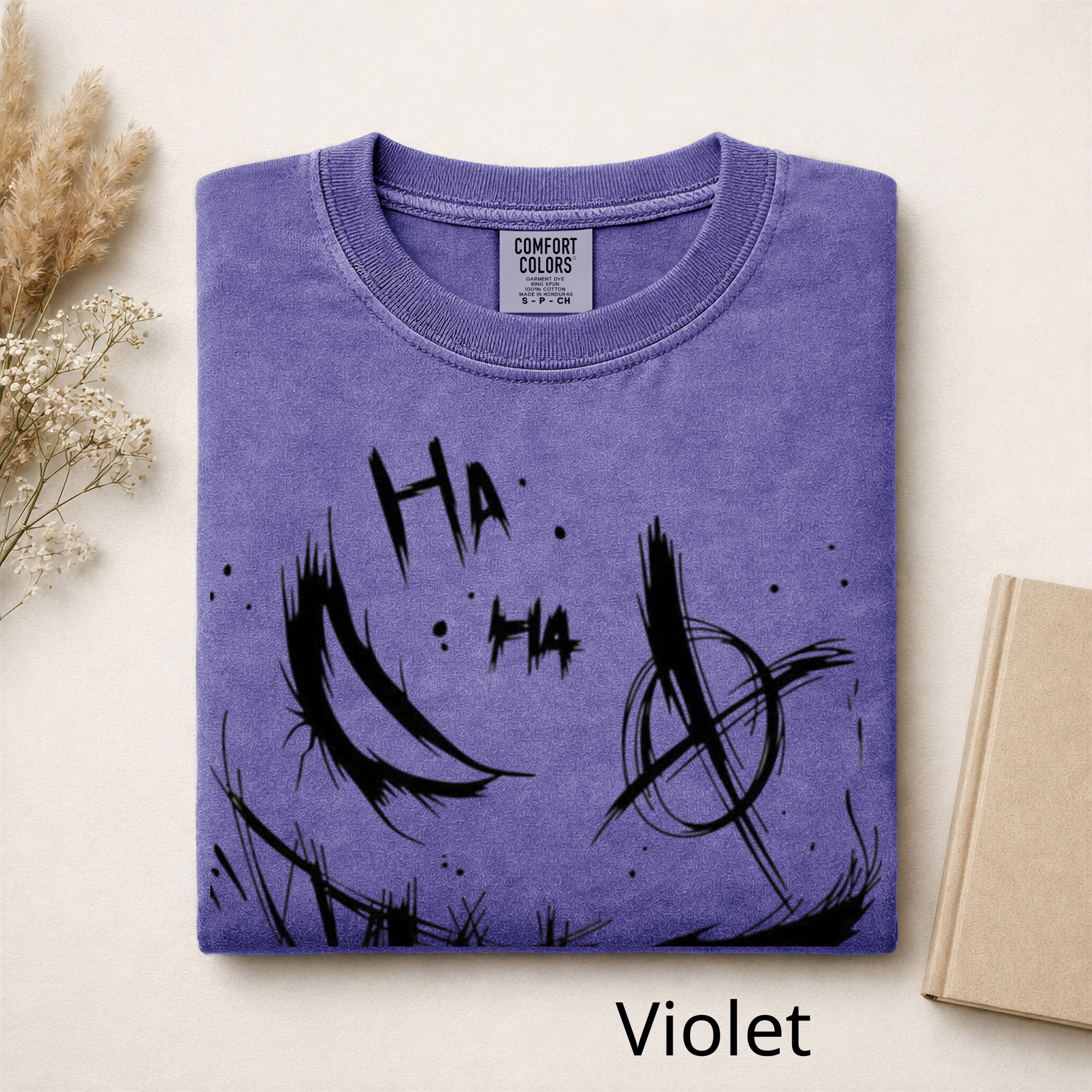 Gothic Smile Graphic T-Shirt, Artistic Graffiti Sketch Apparel, Edgy Dark Aesthetic Clothing, Comfort Colors Style Streetwear, Unique Gift for Him/Her