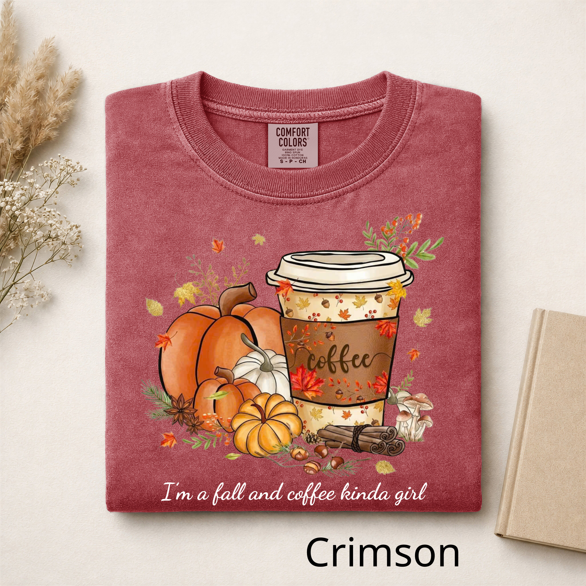 Fall Coffee Lover Shirt, Autumn Pumpkin Spice Graphic Tee, Cute Fall Aesthetic Sweatshirt, Coffee Season Gift
