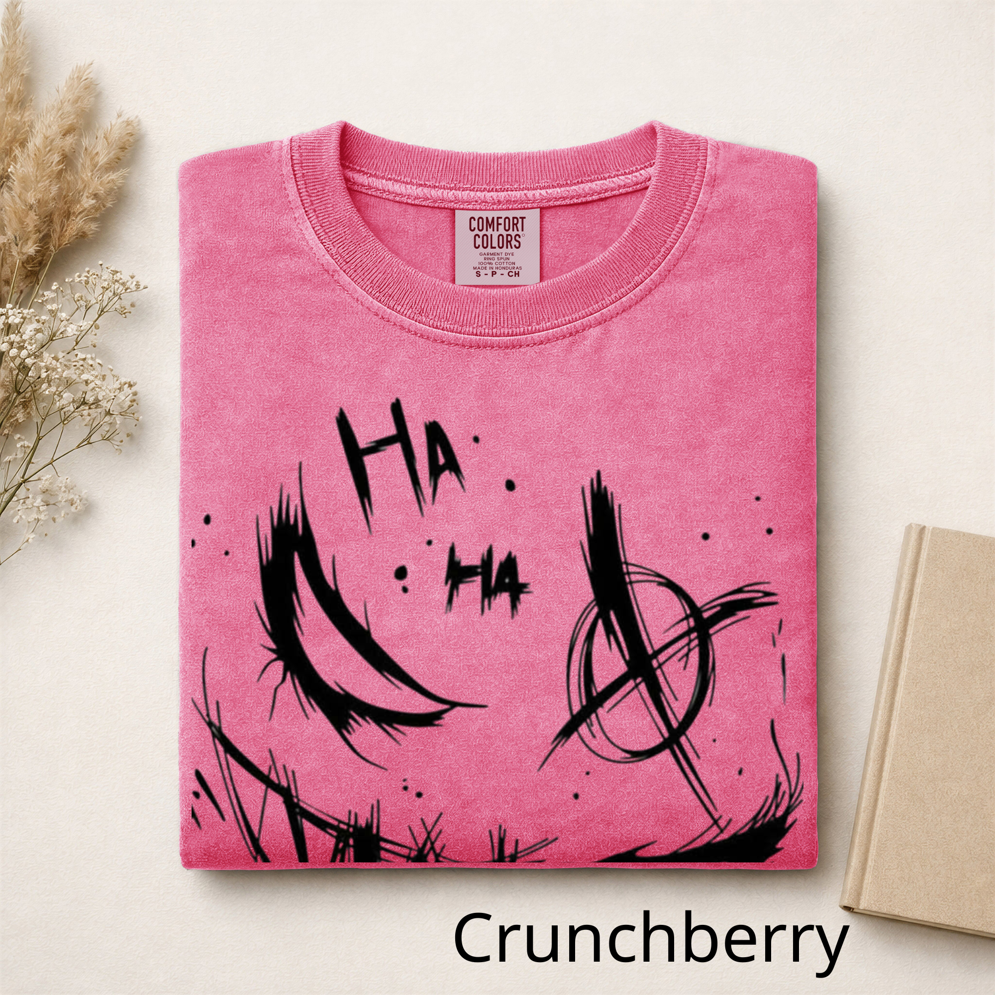 Gothic Smile Graphic T-Shirt, Artistic Graffiti Sketch Apparel, Edgy Dark Aesthetic Clothing, Comfort Colors Style Streetwear, Unique Gift for Him/Her