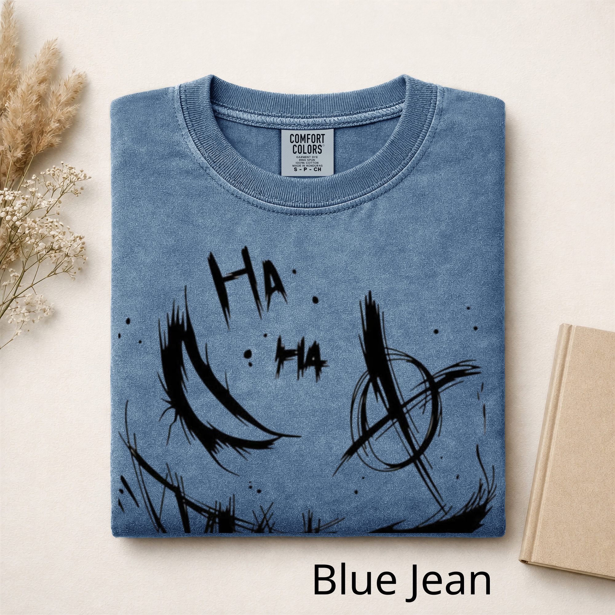 Gothic Smile Graphic T-Shirt, Artistic Graffiti Sketch Apparel, Edgy Dark Aesthetic Clothing, Comfort Colors Style Streetwear, Unique Gift for Him/Her