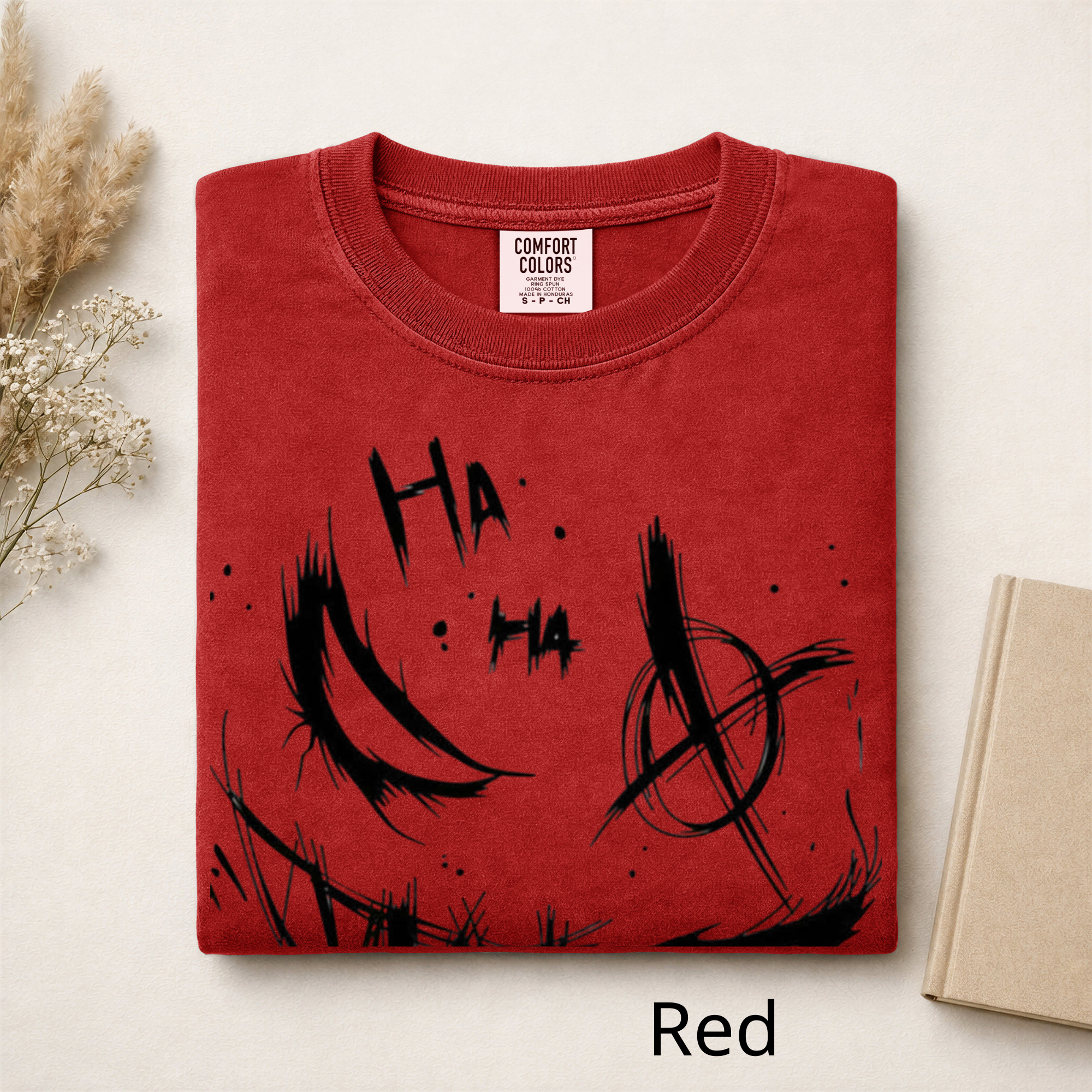 Gothic Smile Graphic T-Shirt, Artistic Graffiti Sketch Apparel, Edgy Dark Aesthetic Clothing, Comfort Colors Style Streetwear, Unique Gift for Him/Her