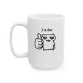 I'm Fine Thumbs Up Cartoon Hand Mug | Ceramic Coffee Tea Cup